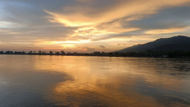 Enjoy the eye catching and wonderful sunset  near Valmiki Tiger Reserve