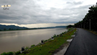 Where rivers, forests, and mountains embrace in harmony  near Valmiki Tiger Reserve